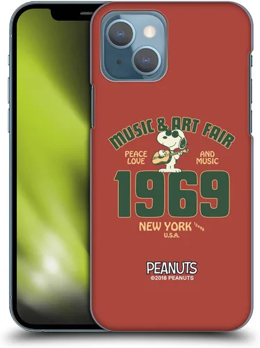 Miniatura 41 de Head Case Designs Funda rígida con licencia oficial de Peanuts Snoopy Woodstock Far Out Woodstock 50th compatible con Apple iPhone 15 Plus