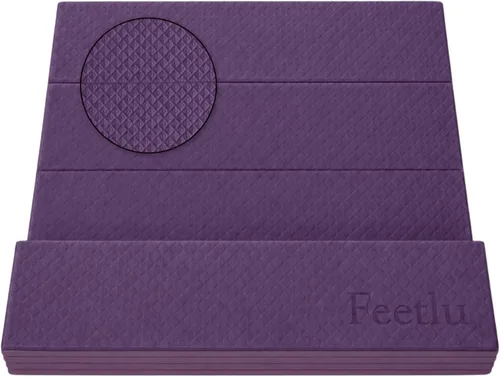 Esterilla plegable para ejercicios de yoga, ligera, antideslizante y fácil de almacenar para yoga, pilates, entrenamientos en casa y ejercicios de