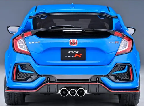 Miniatura 8 de Autoart 73224 - Coche Civic Type R (FK8) RHD (conducción a la derecha) Racing Blue Pearl 1/18 Model Car