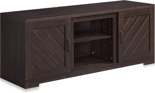 Miniatura 13 de BELLEZE Hilo 58" puerta de granero TV consola para televisores de hasta 65" Espresso