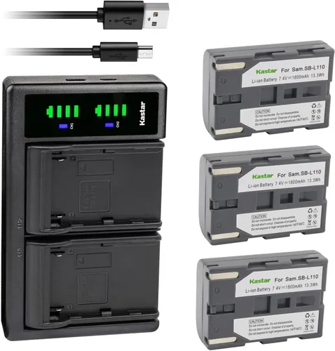 Miniatura 7 de Kastar 2-Pack SB-L110 Battery and LTD2 USB Charger Replacement for Samsung SB-L110 SB-LS110 (NOT Compatible with SB-L110A), SB-L220 SB-LS220, SB-L70