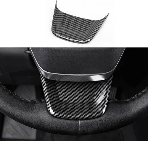 Miniatura 3 de Tapacubos para volante de automóvil para Toyota Highlander 2020-2023, accesorios interiores (estilo fibra de carbono), 3