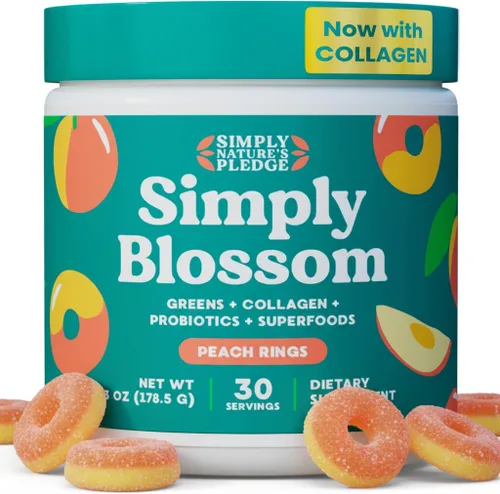 Miniatura 10 de Simply Blossom Nutrition Daily Greens & Superfood Powder + Colágeno + Probióticos para la salud digestiva de las mujeres y alivio de la hinchazón.