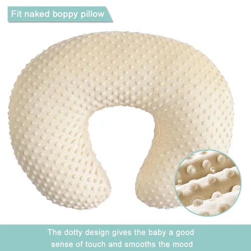 Miniatura 2 de OWLOWLA Funda de almohada de lactancia, funda de almohada de lactancia para bebé niño y niña (crema)
