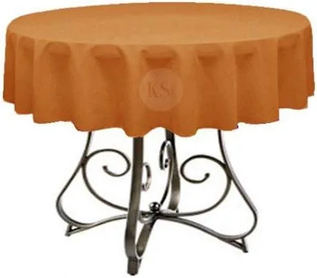 Miniatura 11 de Mantel redondo de poliéster de 72 pulgadas, disponible en más de 45 colores, ideal para restaurantes y superposiciones versátiles de eventos, elige