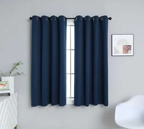 Miniatura 25 de INLINAS Cortinas opacas para dormitorio, aislamiento térmico, reducción de ruido, juego de 2 paneles de ahorro de energía, beige, 42 pulgadas