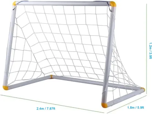 Miniatura 4 de Red de fútbol Red de fútbol de repuesto de fibra de polipropileno Red de entrenamiento de fútbol (8 x 6 pies)