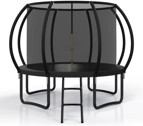 Polar Aurora Trampolín para exteriores de 10 pies, 12 pies, 14 pies, 16 pies, con red de seguridad, almohadilla de resorte engrosada, trampolín