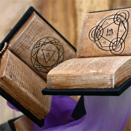 Miniatura 4 de Thyggzjbs Torre de Dados de Libro Mágico, Torre de Dados Tomes of Magics, Torre de Dados Mágicos, Torre de Dados de Libro Grande, Adornos, Esferas
