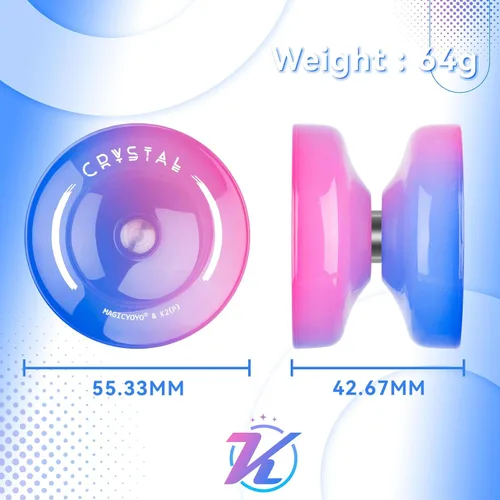Miniatura 6 de Magicyoyo K2 - Yoyo de cristal para niños principiantes, Yoyo sensible con rodamiento no sensible para reemplazo, Yo-yo de plástico profesional