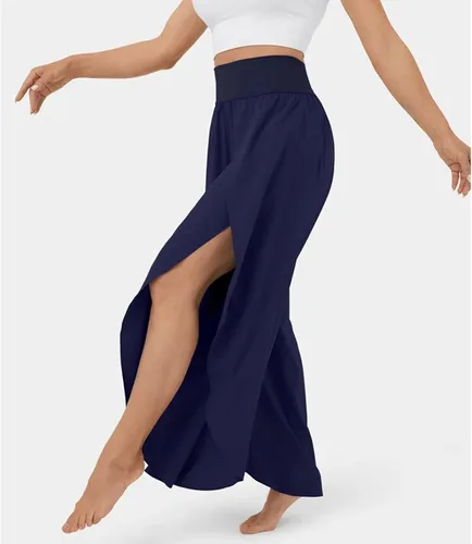 Miniatura 2 de ZJHANHGKK Pantalones de pierna ancha para mujer, de verano, de cintura alta, color sólido, casual, holgados, para yoga, pilates, talla grande