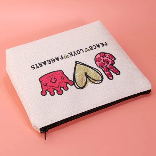 Miniatura 4 de JXGZSO Estuche de cosméticos - rosa, dibujos animados, impermeable, viajes, organizador de maquillaje para mujer, regalo de reina del concurso