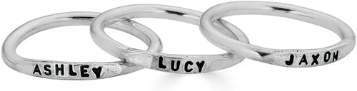 Miniatura 9 de By Hannah Design Teeny Tiny Stacking Sterling Silver Ring Personalized Ring