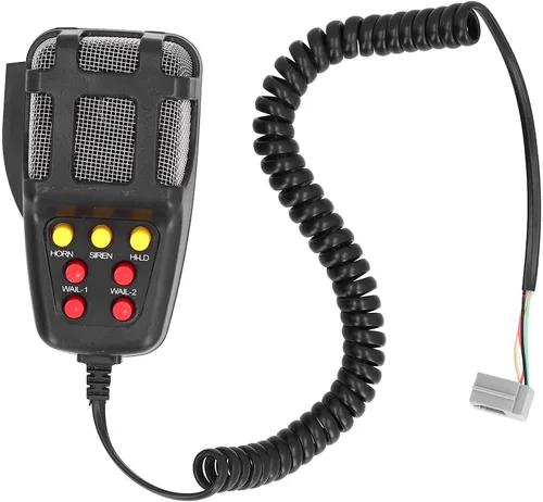 Miniatura 8 de Joyzan Sirena para Auto con Altavoz, Bocina, Micrófono, Sistema de Altavoces PA, Alarma de Advertencia de Sonido Eléctrico de 7 Tonos, Amplificador
