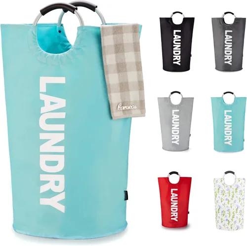 Caroeas - Cesta para la colada de 90 L (13 colores), impermeable, bolsa de lavandería con asas acolchadas, cesta para la ropa que se mantiene bien