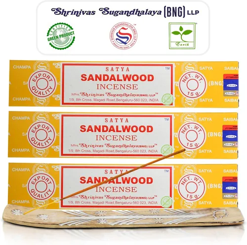 Miniatura 17 de Barras de incienso de canela Satya, inciensos Satya Bng (Bangalore) 15gx3 paquetes con paquete de soporte de incienso Raajsee, incienso natural