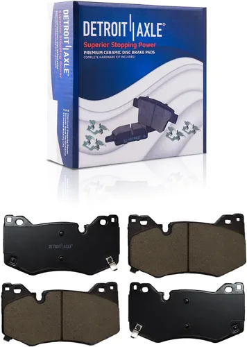 Miniatura 30 de Detroit Axle - Kit de freno delantero para Nissan Sentra 2020-2024 de 11.02 pulgadas, rotores de freno de disco perforados y ranurados, pastillas