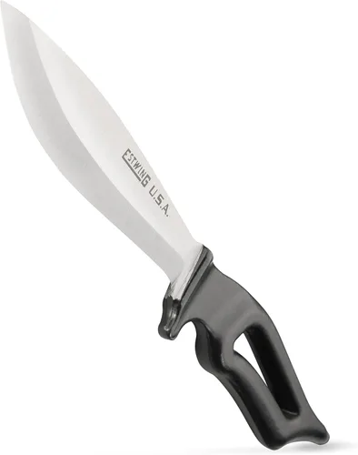 Estwing Cuchillo Bowie - Cuchillo de hoja fija de 6 pulgadas fabricado en Estados Unidos con construcción de acero forjado y funda de nailon