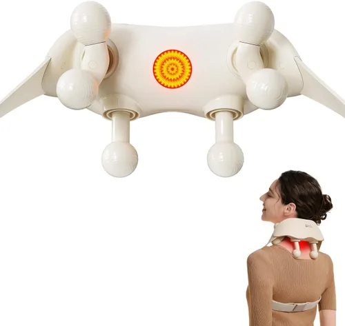 Miniatura 10 de SKG H7 Ultra Masajeador de cuello para aliviar el dolor de tejido profundo, inalámbrico, regalos del día del padre, masajeador de hombros Shiatsu