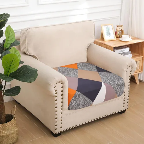 Miniatura 7 de hyha Fundas de cojín para sofá de exterior con estampado, fundas lavables para sofá de flores para muebles de patio al aire libre, funda de asiento