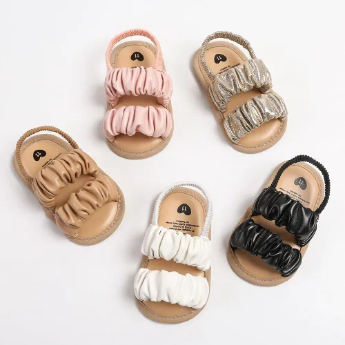 Miniatura 6 de Timatego Sandalias de verano para bebés y niñas con suela suave de flores, zapatos de vestir para cuna, recién nacidos, para recién nacidos