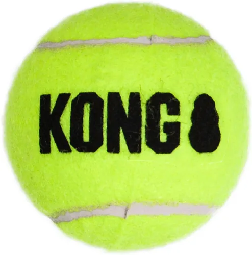 Miniatura 4 de Pelotas de tenis KONG Air Dog SqueakAir para perros, tamaño mediano (paquete de 6)