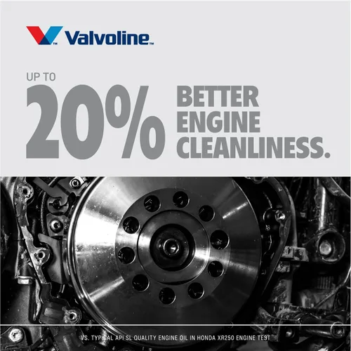Miniatura 6 de Valvoline Aceite de motor sintético completo de 4 tiempos para motocicleta 10W-40, 1 cuarto de galón