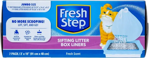 Miniatura 16 de Fresco Paso Cordón Cat Litter Box Liners, perfumado, tamaño jumbo, 36" x 19" - 7 unidades por caja, 2 cajas