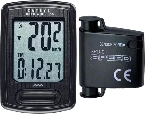 Miniatura 7 de CATEYE Urban Wireless Bike Computer – Analog Speedometer & Odometer with Calorie Tracking, FlexTight™ Mount, Auto Start/Stop, Programmable Odometer