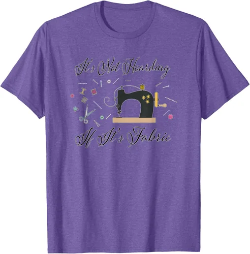 Miniatura 9 de It's Not Hoarding If Its - Camiseta de costura para acolchado, Blanco, S