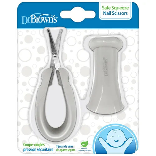 Miniatura 18 de Kit de Esenciales para el Cuidado del Bebé de Dr. Brown, Tijeras para Uñas con Estuche, Aspirador Nasal, Cepillo y Peine para Caspa de Cuna, Libre
