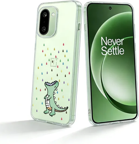 Miniatura 11 de Unov Funda compatible con OnePlus 15R 5G transparente con diseño de TPU suave absorción de golpes, diseño delgado en relieve, cubierta trasera great