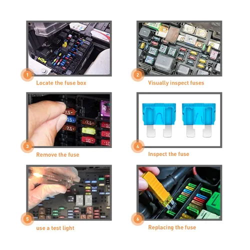 Miniatura 5 de Nilight - 50018R 240 piezas de fusibles estándar y mini con casquillo de cuchilla, 5A 7,5A 10A 15A 20A 25A 30A ATC APR ATO ATS, juego de fusibles