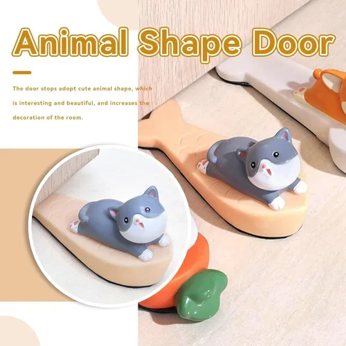 Miniatura 4 de Lindo tapón de puerta de animal, topes decorativos para la parte inferior de la puerta, divertido tope de puerta para casa, oficina, automóvil