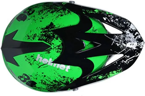 Miniatura 3 de Casco de cuatrimoto/motocross para hombres y mujeres; casco de competencia profesional certificado por DOT (verde, pequeño)