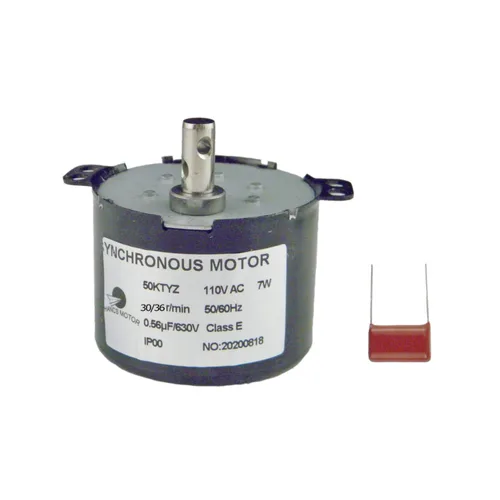 Miniatura 10 de CHANCS motor eléctrico síncrono de la CA 110V 1/1.2RPM del motor de baja velocidad 50KTYZ pequeño