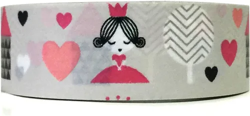 Miniatura 25 de allydrew Cinta adhesiva decorativa Washi, banda de rodadura granate