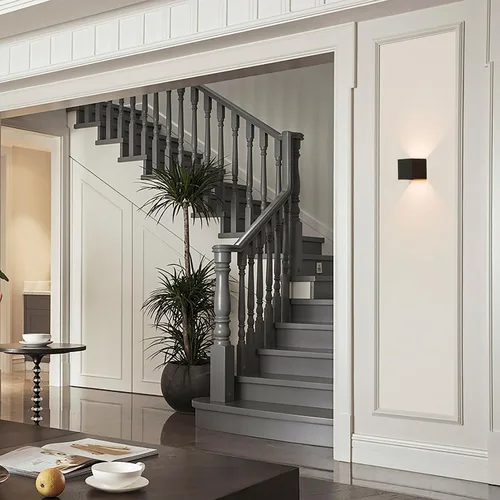 Miniatura 2 de Quickway Imports Moderno aplique de pared LED impermeable de aluminio con haz ajustable de 10 W, 3000 K, blanco cálido para interiores y exteriores