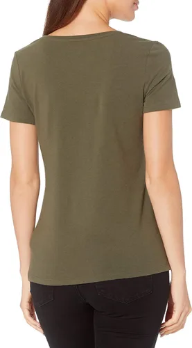Miniatura 3 de Tienda Essentials Camiseta de manga corta con cuello redondo para mujer (disponible en tallas grandes), paquete de 2