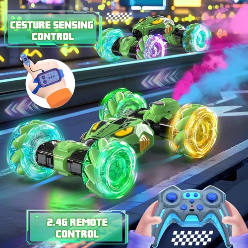 Miniatura 3 de Coches de Acrobacias RC con Detección de Gestos - Juguetes para Niños de 6-12 años Los Mejores Regalos para Niños de 6-12 años Vehículo Todo
