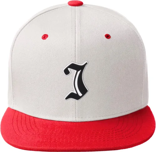 Miniatura 1475 de Daxton Gorra clásica con visera de billete plano con letras del alfabeto inglés antiguo de la A a la Z