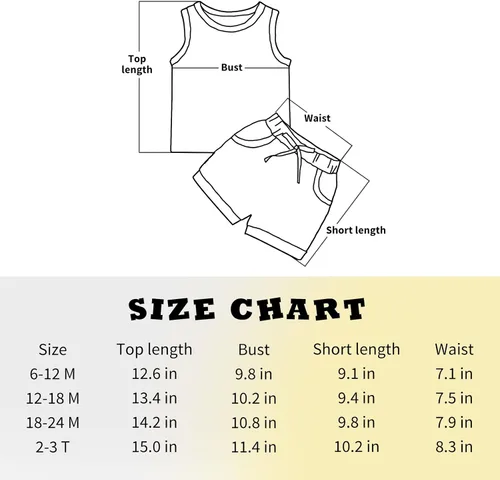 Miniatura 6 de MAMAMI Ropa de verano para bebé, 2 piezas, camiseta de manga corta de algodón, traje corto