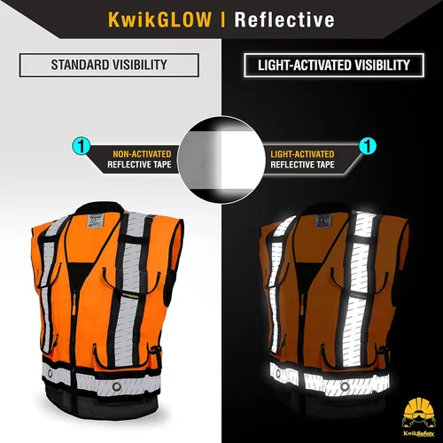 Miniatura 3 de KwikSafety - Charlotte, NC - GODFATHER Safety Vest [CUSHIONED COLLAR + TABLET POCKET] ANSI OSHA