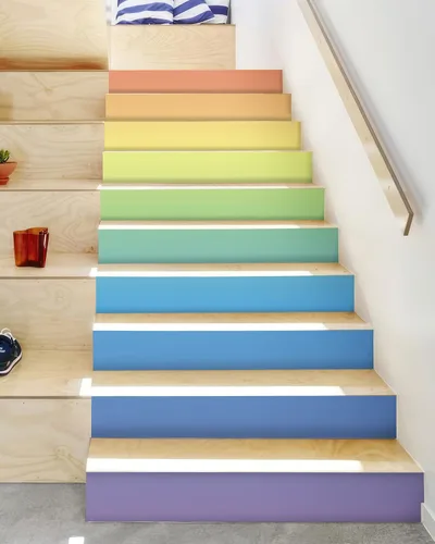 Miniatura 21 de FLFK Calcomanías para escaleras - Adhesivos para escaleras, Calcomanías autoadhesivas para escalones de Sunrise Coast, para decoración del hogar