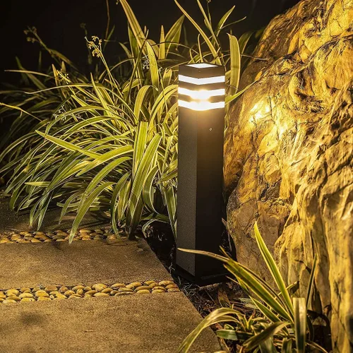 Miniatura 5 de Luces de camino, luces de poste IP55, impermeable, para exteriores, lámpara de pie, lámpara de pie, portalámparas E26, cableada, adecuada