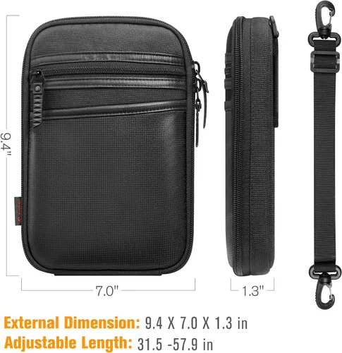 Miniatura 6 de FINPAC Funda de transporte oculta para arma con correa para el hombro, funda suave para pistola, paquete Fanny, cinturón de cintura, bolsa