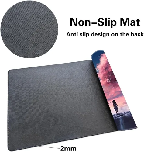 Miniatura 5 de MTG Playmat - Impresión antideslizante en la parte trasera, ideal para entusiastas de los juegos de cartas, tapete de juego TCG
