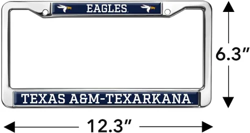 Miniatura 4 de Texas A&M University - Texarkana Mascot - Marco de metal estándar para placa de matrícula de tamaño completo