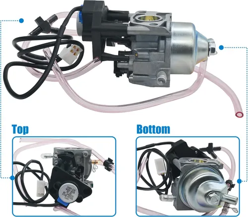Miniatura 4 de Eu3000is - Repuesto de carburador para generador Honda EU3000i, 16100-ZL0-D66 16100-ZL0-D65 Carb con juntas Filtro de aire Bujía Línea de combustible