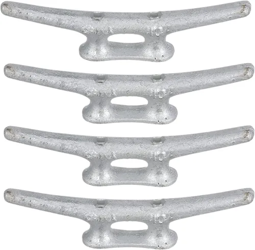Miniatura 7 de MarineNow Tacos de muelle de hierro galvanizado Elija el tamaño 4", 6", 8", 10", 12", 14" y tamaño del paquete